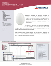 Thumbnail of document Data Sheet - EggTemp Data Logger